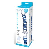 Mr. Swirly Double Ended Glass Dildo - Versatile Stimulation