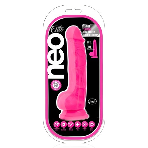 Neo Elite - Dual Density Cock 7.5in - Blush