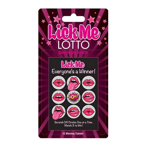 Juego de Rasca y Gana Lick Me Lotto