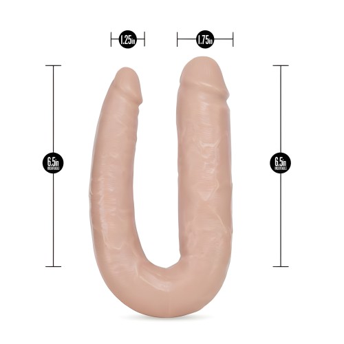 Dr. Skin Dr. Doble Vainilla - Dildo en Forma de U