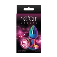 Rear Assets Multicolor Small Butt Plug