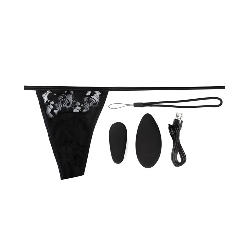 Juego de Panty Ergonómico con Control Remoto - Negro