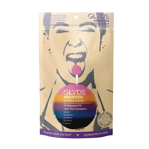 Glyde Ultra Natural Flavor Condom Sampler