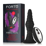 Butt Plug - Forto Vibrating Ribbed Plug