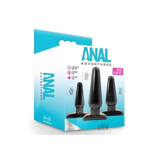Anal Adventures Basic Plug Kit | Safe Exploration