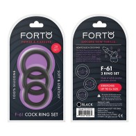 Set de Anillos Forto F-61 - Aumenta el Placer