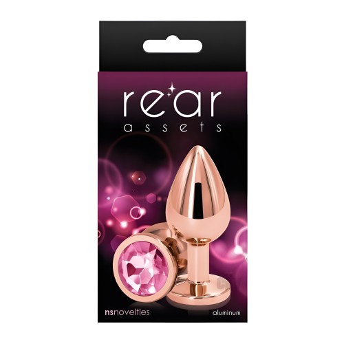 Plug Anal Rose Gold Mediano Rosa