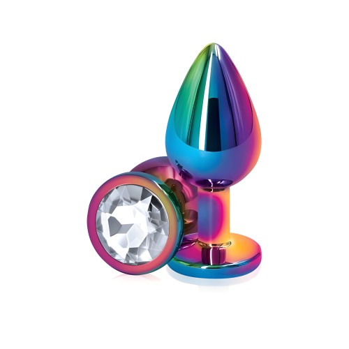 Butt Plug - Rear Assets Multicolor Medium Clear - Chrome-Plated