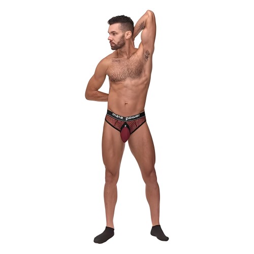 MP Cock Pit Net Cock Ring Thong - Estilo y Comodidad