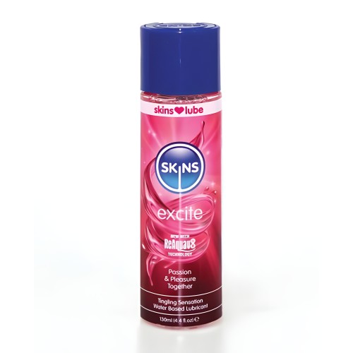 Lubricante a Base de Agua Skins Excite - 4 Oz.