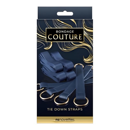 Bondage Couture Tie Down Straps - Blue