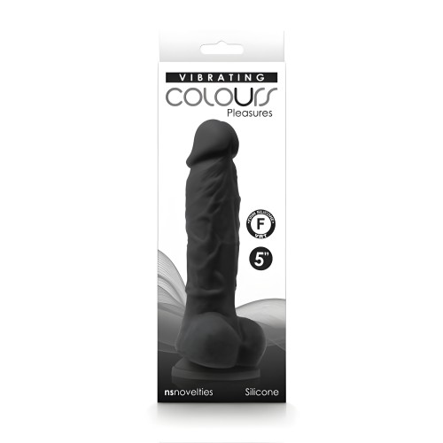 Dildo Vibrante Colours Pleasures - Negro