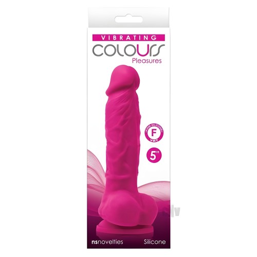 Dildo Vibrante de 5" Colores Placer - Vibración Potente