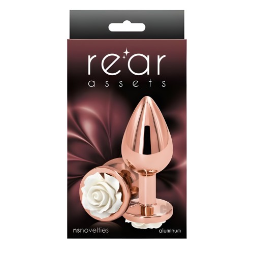 Plug Anal Rose Rear Assets - Mediano Blanco