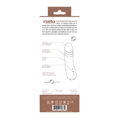 Vibrador Recargable Vedo Rialto Mocha