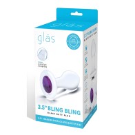 Plug Anal de Vidrio Bling Bling de 3.5"