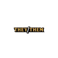 They/Them Pronoun Pin by Wood Rocket