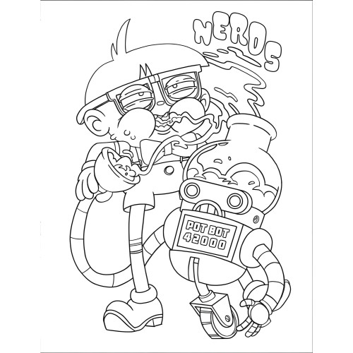 Libro para Colorear: ¿Quién Fuma Hierba? - Wood Rocket