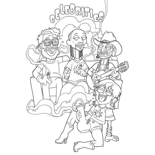 Libro para Colorear: ¿Quién Fuma Hierba? - Wood Rocket