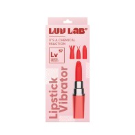 Luv Lab Lv57 - Vibrador Discreto en Forma de Lápiz Labial con Cabezas de Silicona
