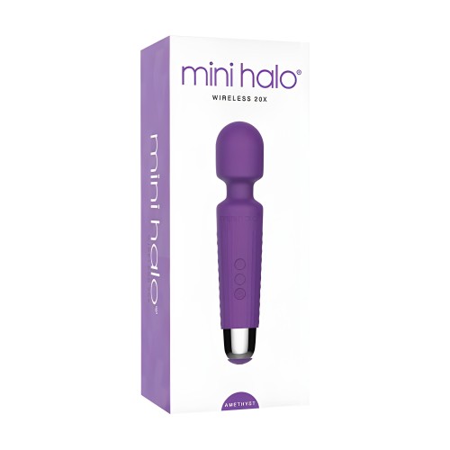 Mini Halo Varita Inalámbrica 20x de Silicona Amatista