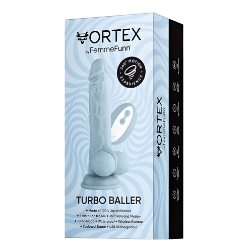Femmefunn Vortex Turbo Baller 2.0 - Dildo Rotativo y Vibrante