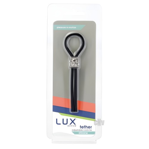 Lux Active Tether Adjustable Cock Tie Silicone Black