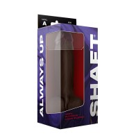 Shaft Modelo A Dong de Silicona Líquida 9.5 Pulgadas Caoba