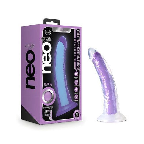 Neo Elite Glow-in-the-dark Dildo - 7" Silicone