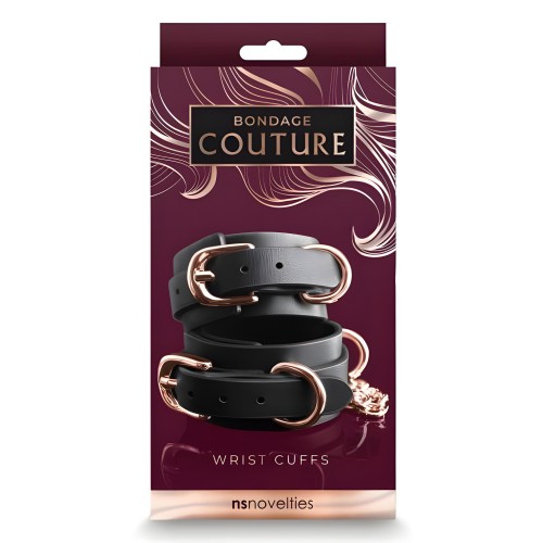 Bondage Couture Wrist Cuffs - Stylish Restraint