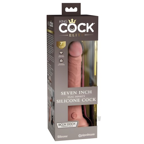 King Cock Elite Dual-density Cock 7 In. Light