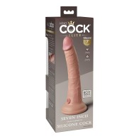 King Cock Elite Dual-density Cock 7 In. Light