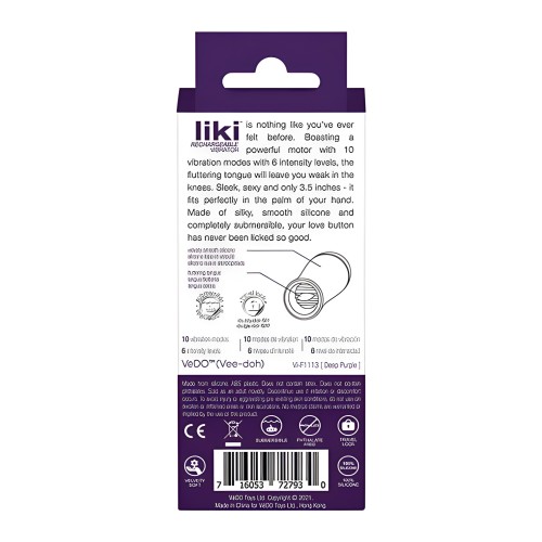 Estimulador Clitoriano Compacto - Vedo Liki