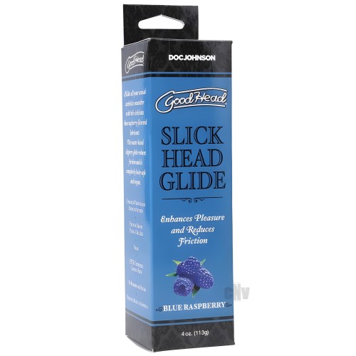 Goodhead Slick Head Glide Blue Raspberry 4 Oz.