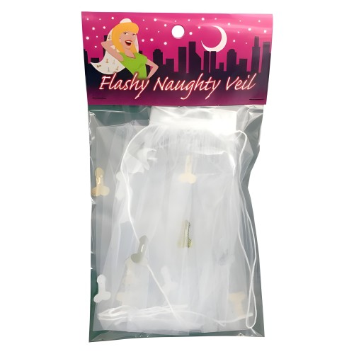 Flashy Naughty Veil - Fun Bridal Accessory