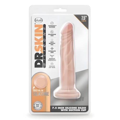 Dildo Realista Dr. Skin Dr. Carter Dong Con Ventosa Silicona 7 Pulgadas Vainilla