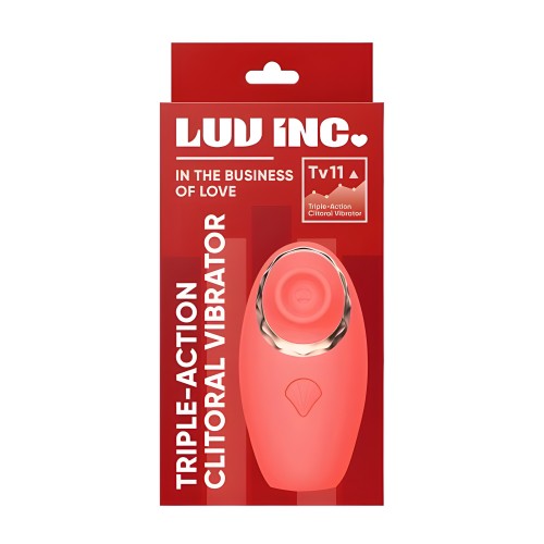 Luv Inc Tv11 Triple-action Clitoral Vibrator for Intense Pleasure