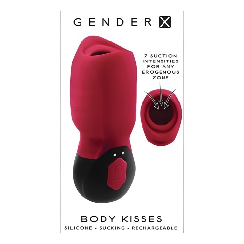 Juguete de Succión Gender X Body Kisses Rojo