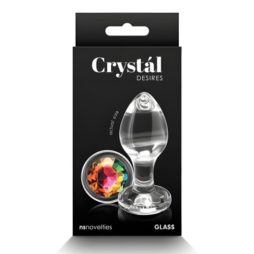 Crystal Desires Rainbow Gem Butt Plug