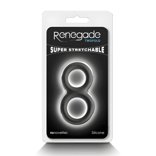 Anillo para el Pene Renegade Twofold - Negro