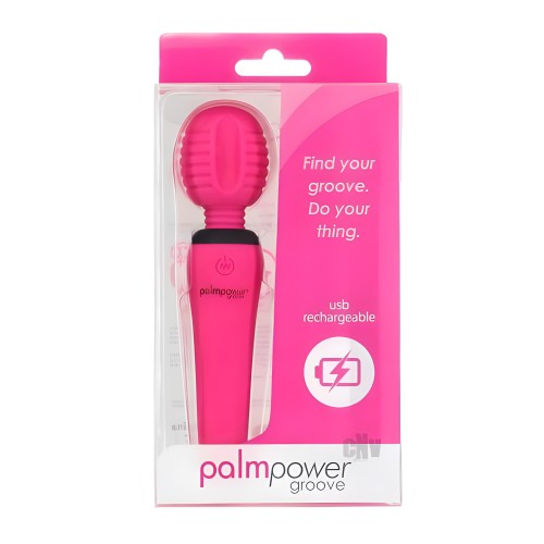 Palmpower Groove Mini Wand Fucsia - Relajación en Movimiento