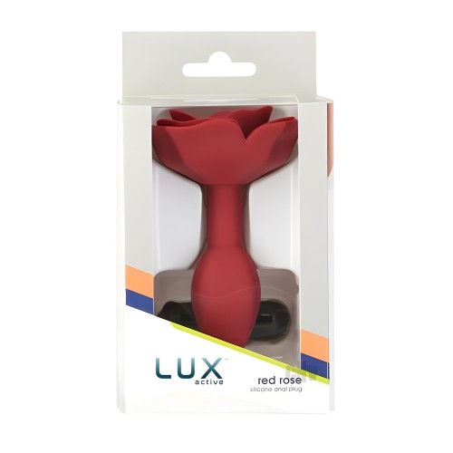 Plug Anal Lux Active Rosa Rojo para un Placer Elegante
