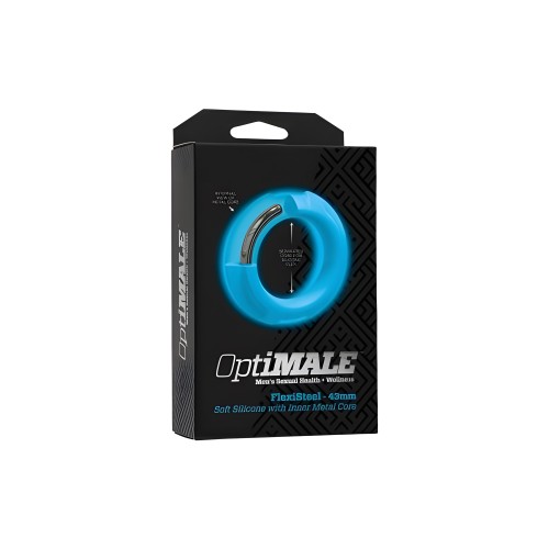Anillo para el Pene Flexisteel Optimale 43mm Azul