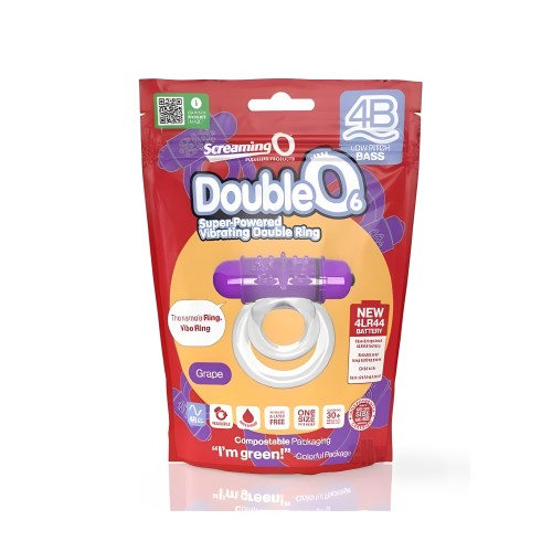 Screaming O 4B DoubleO 6 Vibrating Ring - Grape