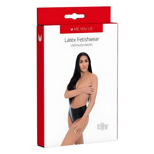 Myu Latex Crotchless Panties - Bold and Comfortable