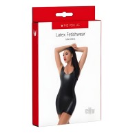 Myu Latex Mini Dress - Medium - Black