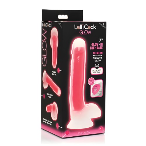 Dildo de Silicona Glow In The Dark Lollicock 7" - Placer Versátil