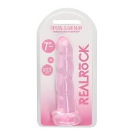 Dildo Shots Realrock Crystal Clear - Rosa
