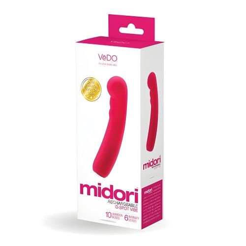 Vibrador G Spot Recargable Vedo Midori - Rosa Foxy