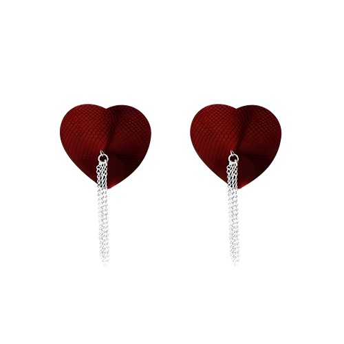 Nipplicious Leather Collar & Pasties Red